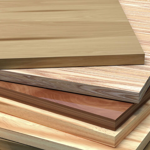 beschichtete Spanplatten mit glatter Oberfläche und sichtbarer Holzwerkstoffkante